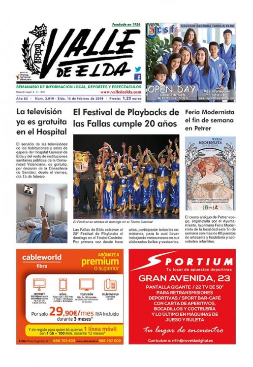 N&uacute;mero 3.019<span>15 de febrero de 2019</span>
