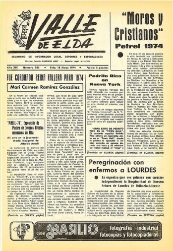 N&uacute;mero 0925 - 18 de mayo de 1974