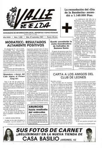 N&uacute;mero 1.598 - 27 de noviembre de 1987