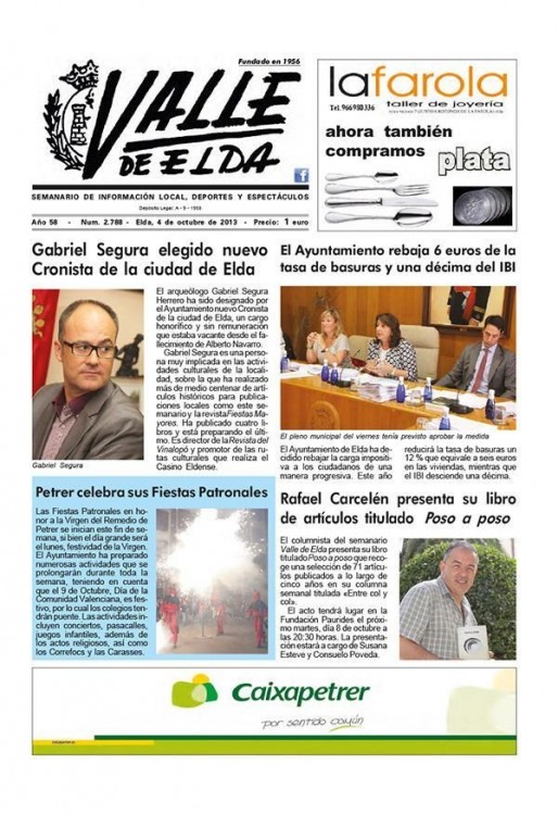 N&uacute;mero 2.788<span>4 de octubre de 2013</span>