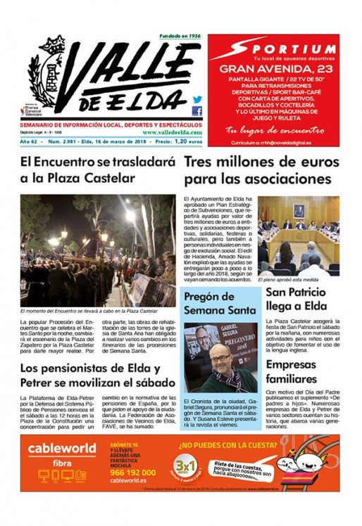 N&uacute;mero 2.981<span>16 de marzo de 2018</span>