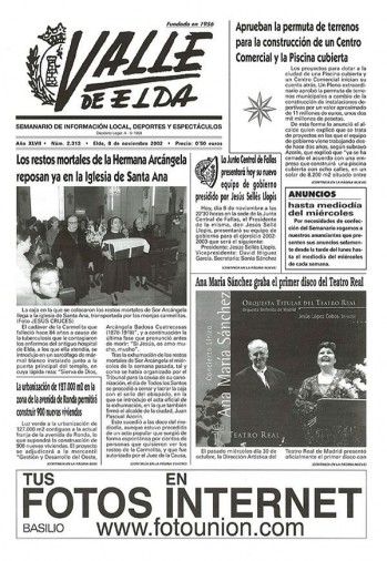 N&uacute;mero 2.313 - 8 de noviembre de 2002