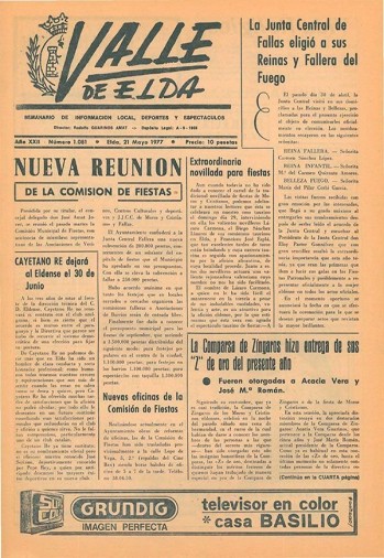 N&uacute;mero 1.081 - 21 de mayo de 1977