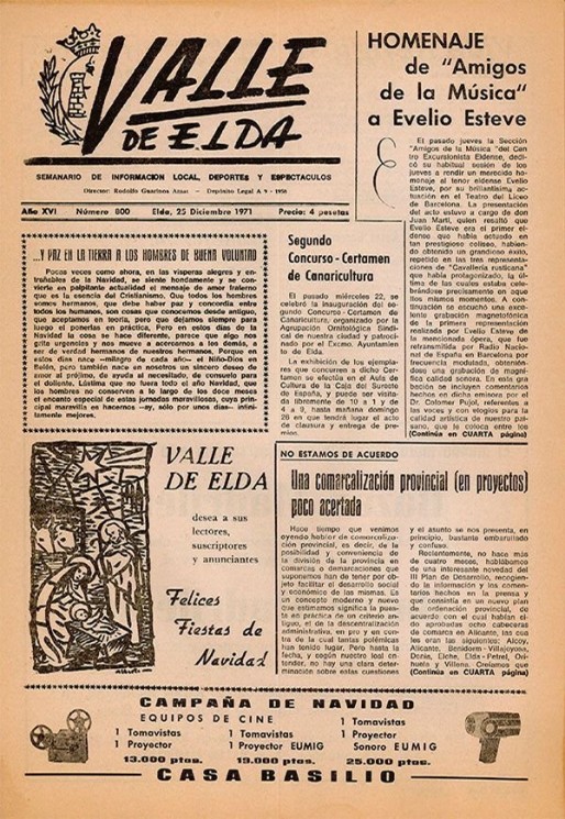 N&uacute;mero 0800<span>25 diciembre de 1971</span>