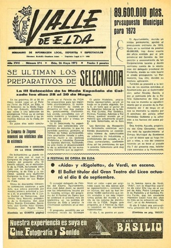 N&uacute;mero 0874 - 26 de mayo de 1973