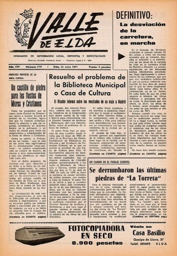 N&uacute;mero 0779 - 31 de julio de 1971