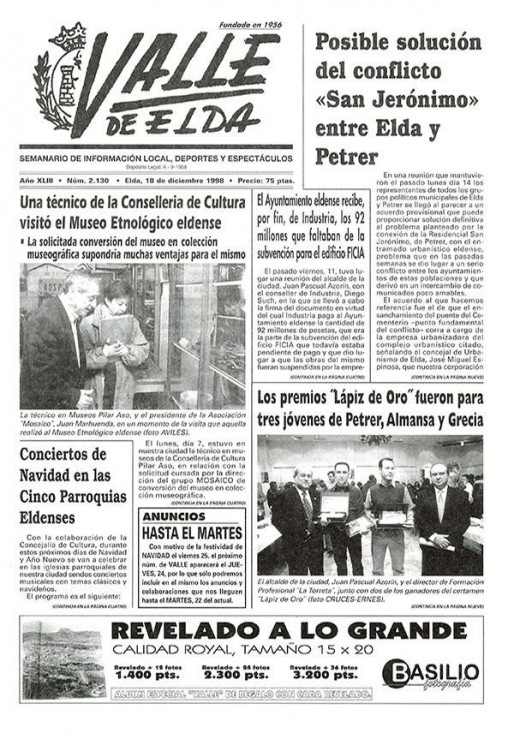 N&uacute;mero 2.130<span>18 de diciembre de 1998</span>