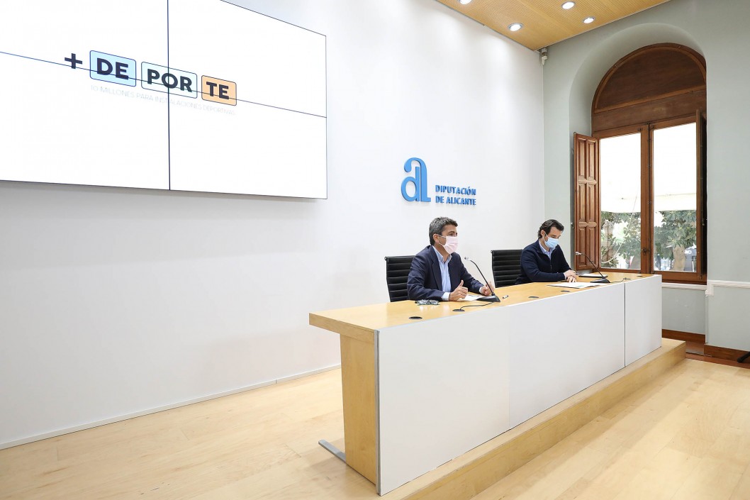 La Diputación invierte 10 millones de euros en la mejora de las instalaciones deportivas de los municipios con el Plan +Deporte La Diputación invierte 10 millones de euros en la mejora de las instalaciones deportivas de los municipios con el Plan +Deporte