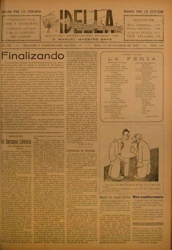Idella n&ordm; 143 - A&ntilde;o 1928