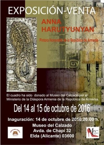 El Museo del Calzado recibe una obra de la pintora armenia Anna Harutyunyan