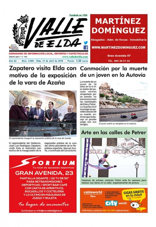 N&uacute;mero 2.985<span>13 de abril de 2018</span>