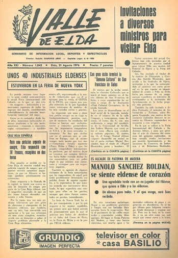 N&uacute;mero 1.042 - 21 de agosto de 1976