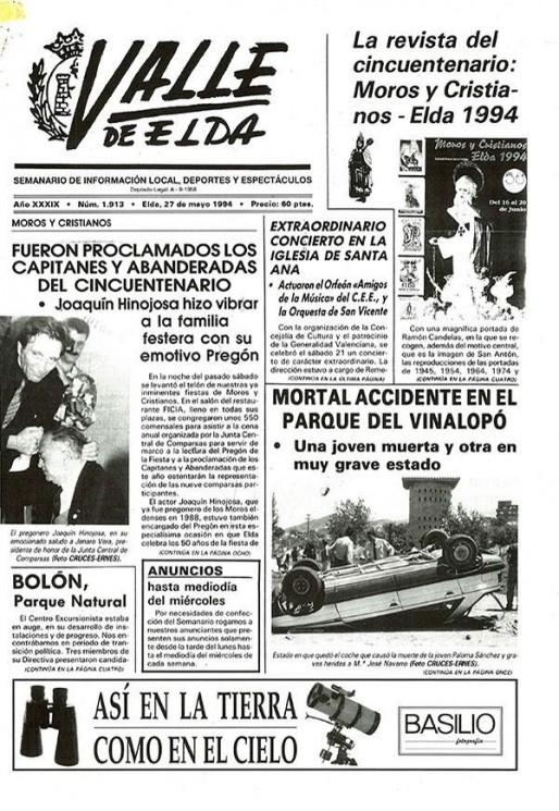 N&uacute;mero 1.913<span>27 de mayo de 1994</span>