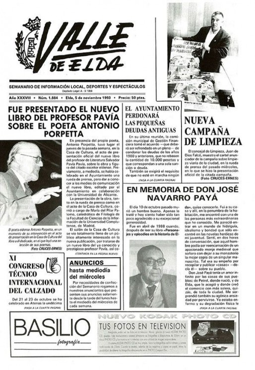 N&uacute;mero 1.884<span>5 de noviembre de 1993</span>