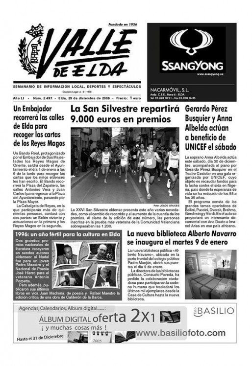 N&uacute;mero 2.497<span>29 de diciembre de 2006</span>