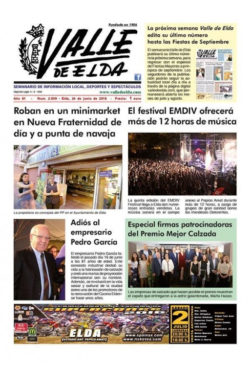 N&uacute;mero 2.909<span>24 de junio de 2016</span>