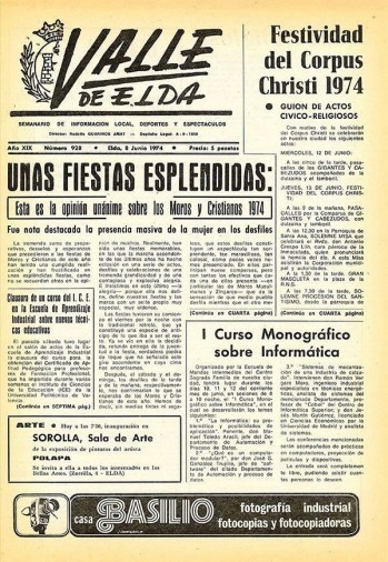 N&uacute;mero 0928 - 8 de junio de 1974