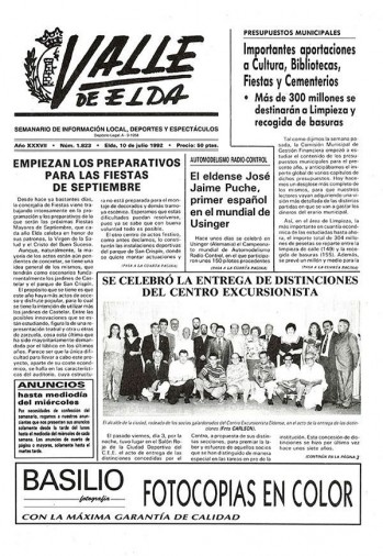 N&uacute;mero 1.823 - 10 de julio de 1992