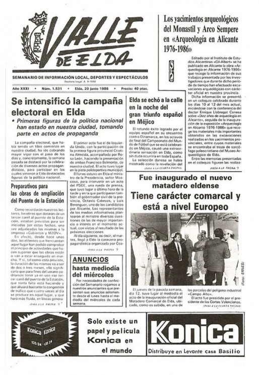 N&uacute;mero 1.531<span>20 de junio de 1986</span>