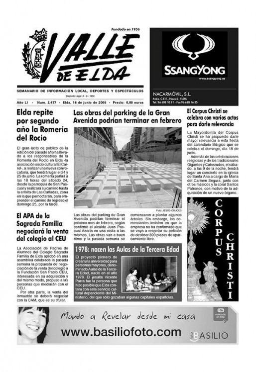 N&uacute;mero 2.477<span>16 de junio de 2006</span>
