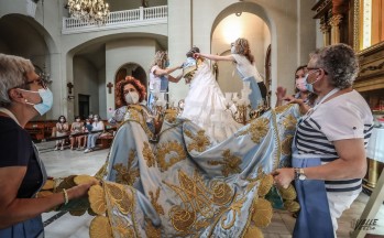 La Virgen de la Salud ya luce bonita para las Fiestas Mayores
