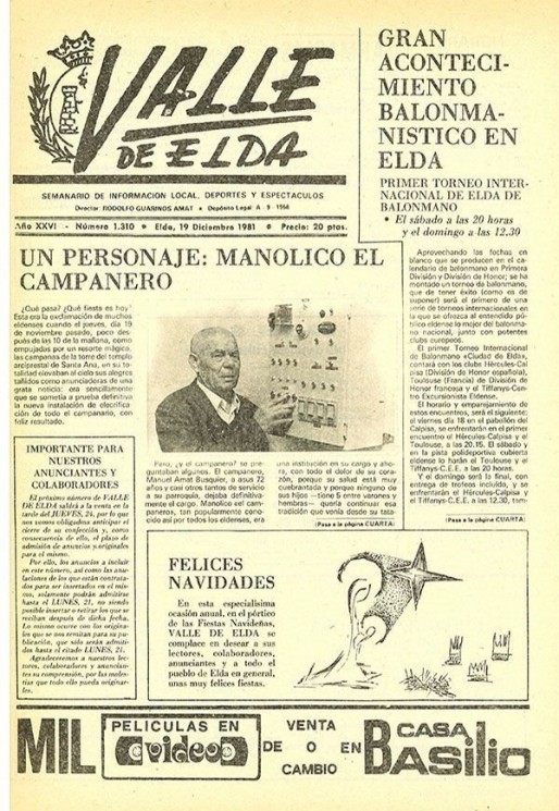 N&uacute;mero 1.310<span>19 de diciembre de 1981</span>