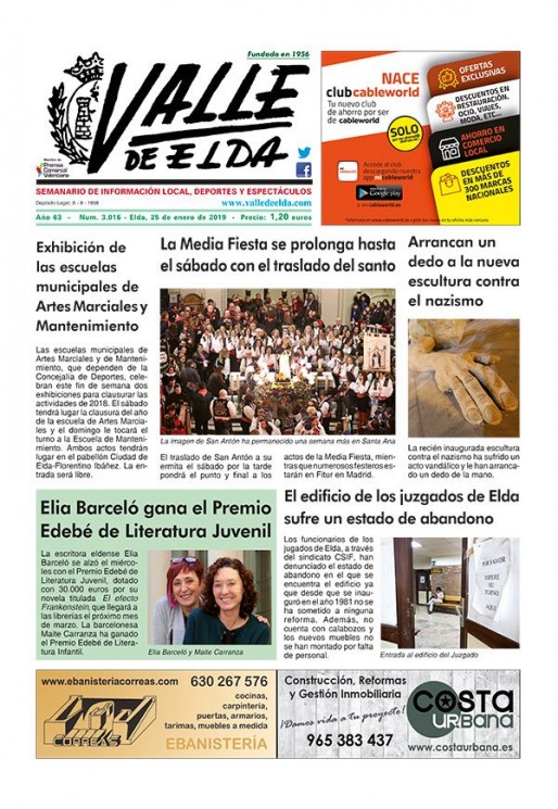 N&uacute;mero 3.016<span>25 de enero de 2019</span>