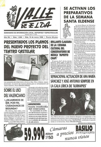 N&uacute;mero 1.998 - 15 de marzo de 1996