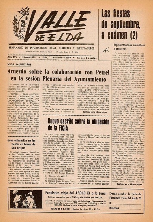 N&uacute;mero 0688<span>1 de noviembre de 1969</span>