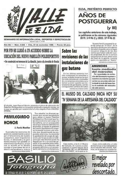 N&uacute;mero 2.030<span>22 de noviembre de 1996</span>
