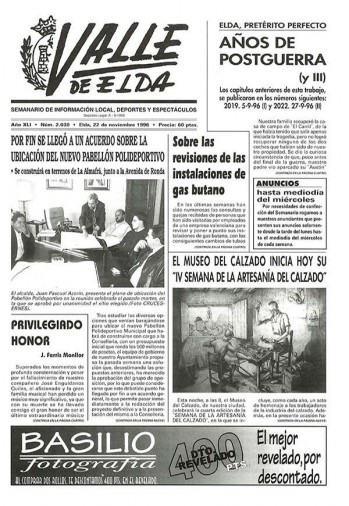 N&uacute;mero 2.030 - 22 de noviembre de 1996