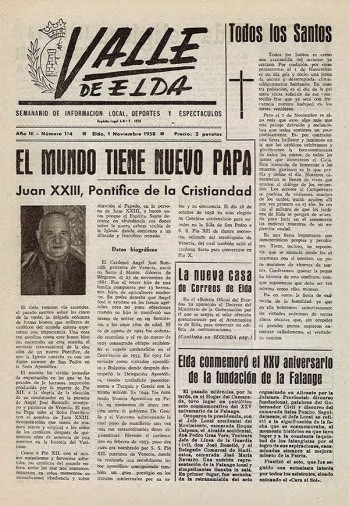 N&uacute;mero 0114 - 1 de noviembre de 1958
