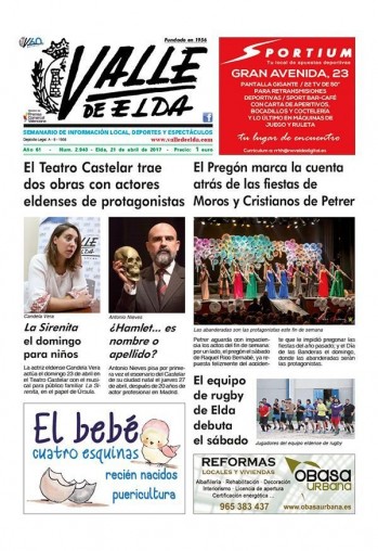 N&uacute;mero 2.943 - 21 de abril de 2017