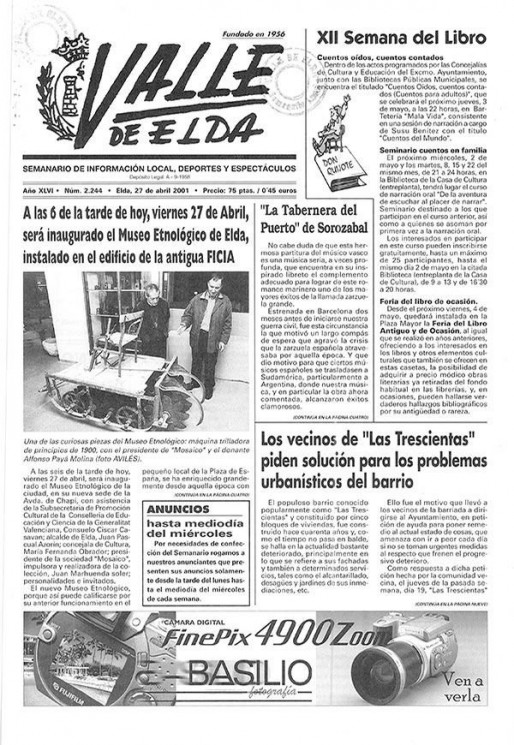 N&uacute;mero 2.244<span>27 de abril de 2001</span>