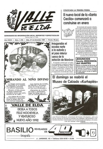 N&uacute;mero 1.795 - 27 de diciembre de 1991