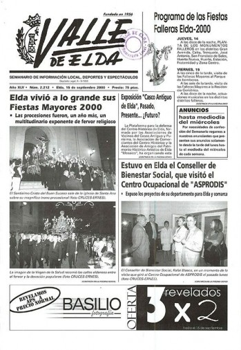 N&uacute;mero 2.212 - 15 de septiembre de 2000