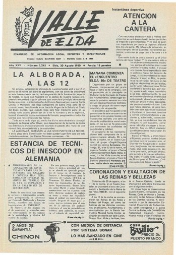 N&uacute;mero 1.245 - 30 de agosto de 1980