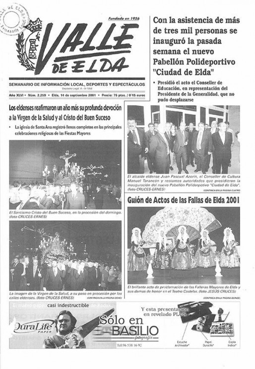 N&uacute;mero 2.259<span>14 de septiembre de 2001</span>