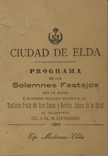 Programa Fiestas Mayores 1911
