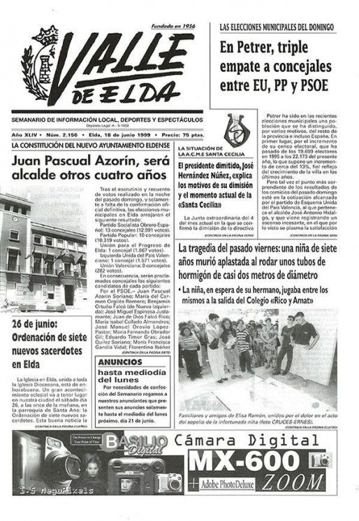 N&uacute;mero 2.156<span>18 de junio de 1999</span>