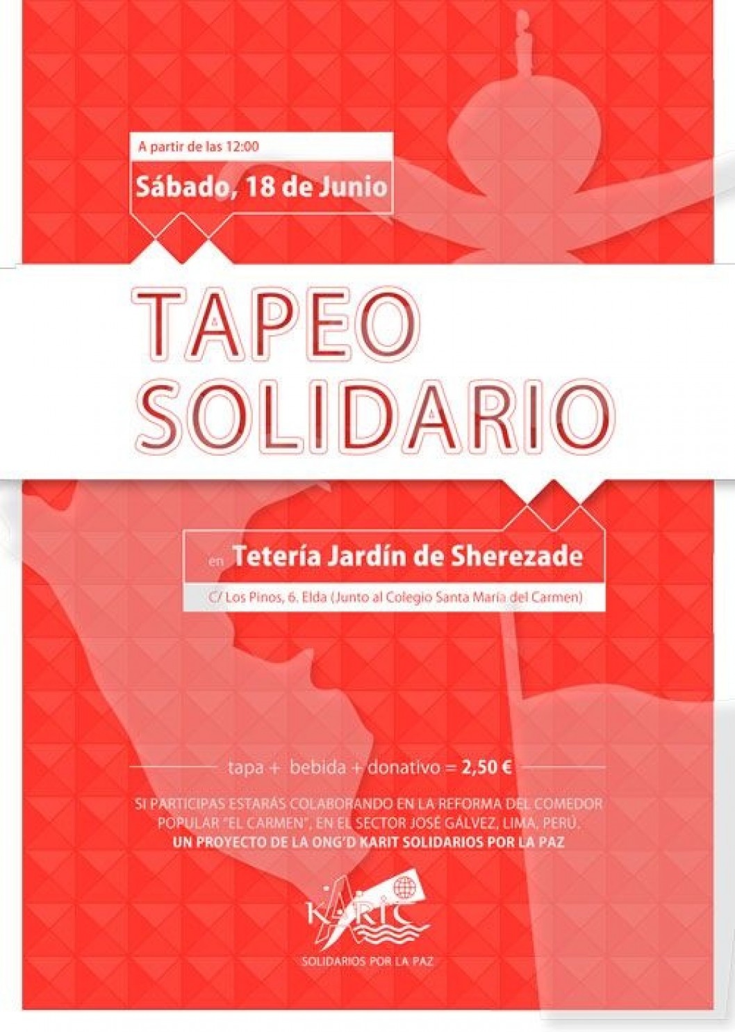 La ONG Karit Solidarios organiza su segundo tapeo para recaudar fondos para un comedor social en Perú La ONG Karit Solidarios organiza su segundo tapeo para recaudar fondos para un comedor social en Perú