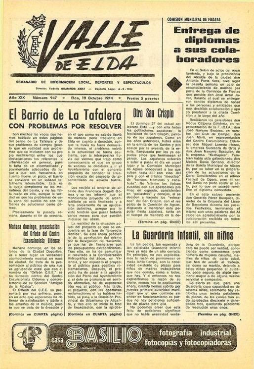 N&uacute;mero 0947<span>19 de octubre de 1974</span>