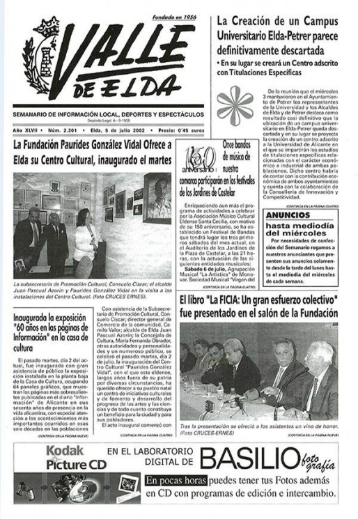 N&uacute;mero 2.301<span>5 de julio de 2002</span>