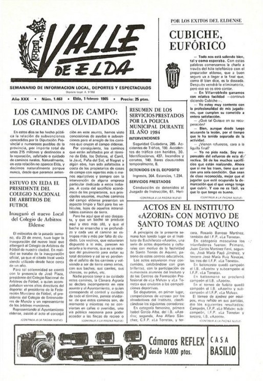 N&uacute;mero 1.463<span>1 de febrero de 1985</span>