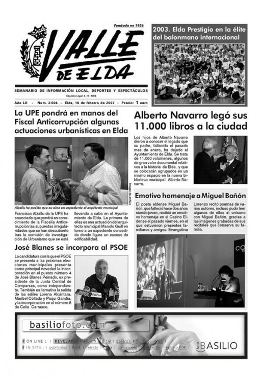 N&uacute;mero 2.504<span>16 de febrero de 2007</span>