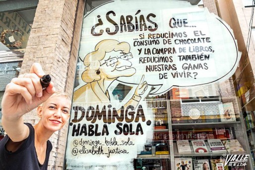 TVE grabar&aacute; hoy la firma de libros de la eldense Elisabeth Justicia en Mart&iacute;n Fierro