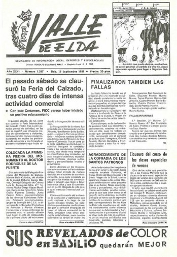 N&uacute;mero 1.297 - 19 de septiembre de 1981