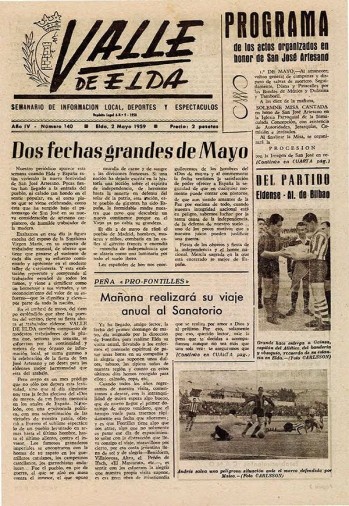N&uacute;mero 0140 - 2 de mayo de 1959