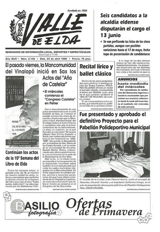 N&uacute;mero 2.148<span>23 de abril de 1999</span>
