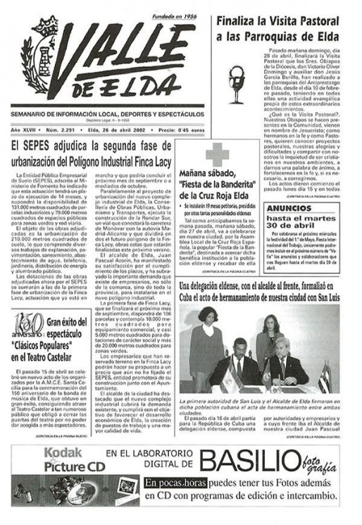N&uacute;mero 2.291<span>26 de abril de 2002</span>